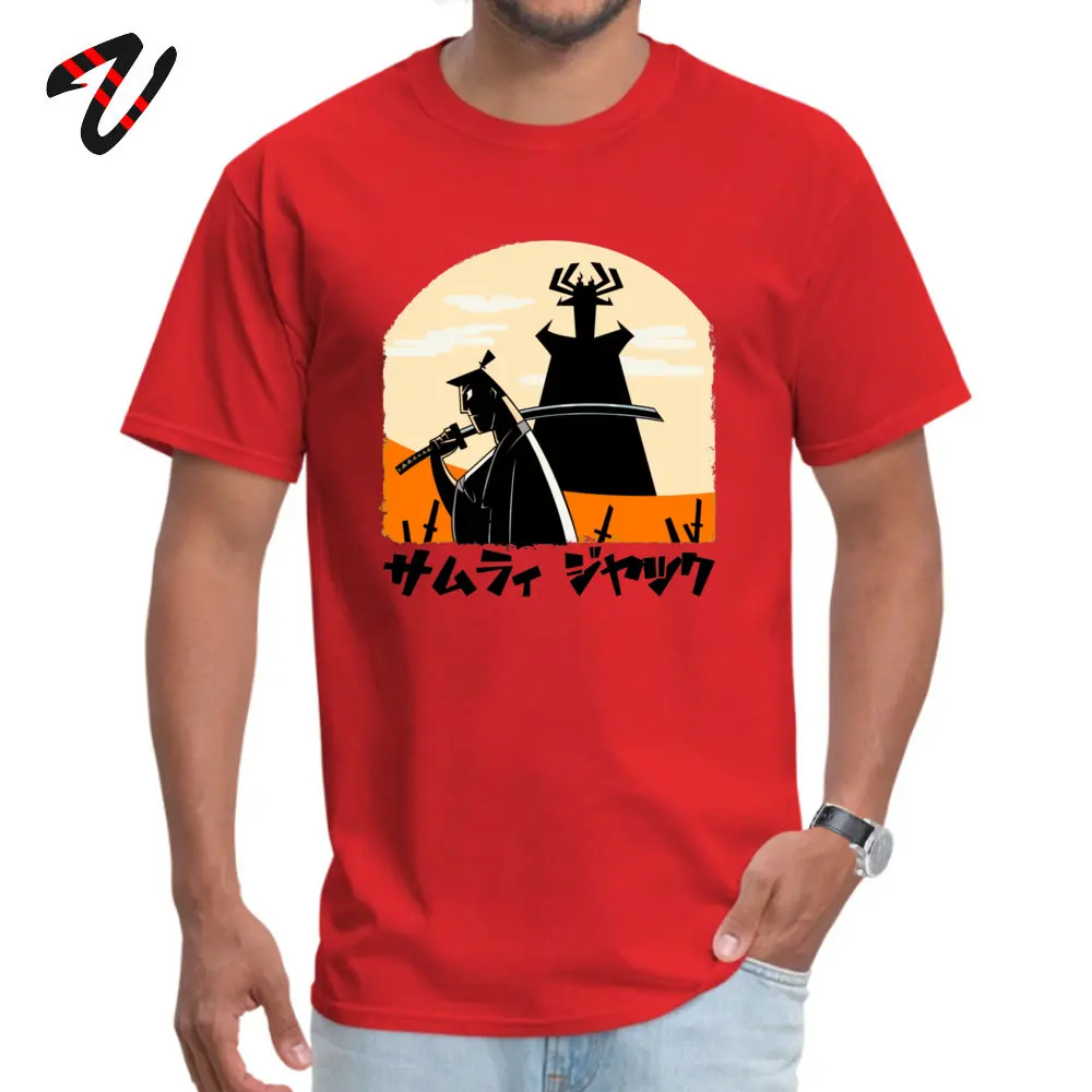 Мужская футболка с круглым вырезом Samurai Jack ploo Повседневная из 100% ткани подарок