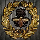 Нашивки для шитья, с блестками, Золотая Корона, значок с Пчелой, 1 комплект
