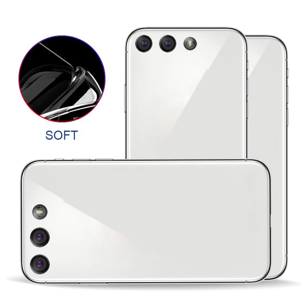 Полностью прозрачный Стильный мягкий чехол из ТПУ с защитой от отпечатков