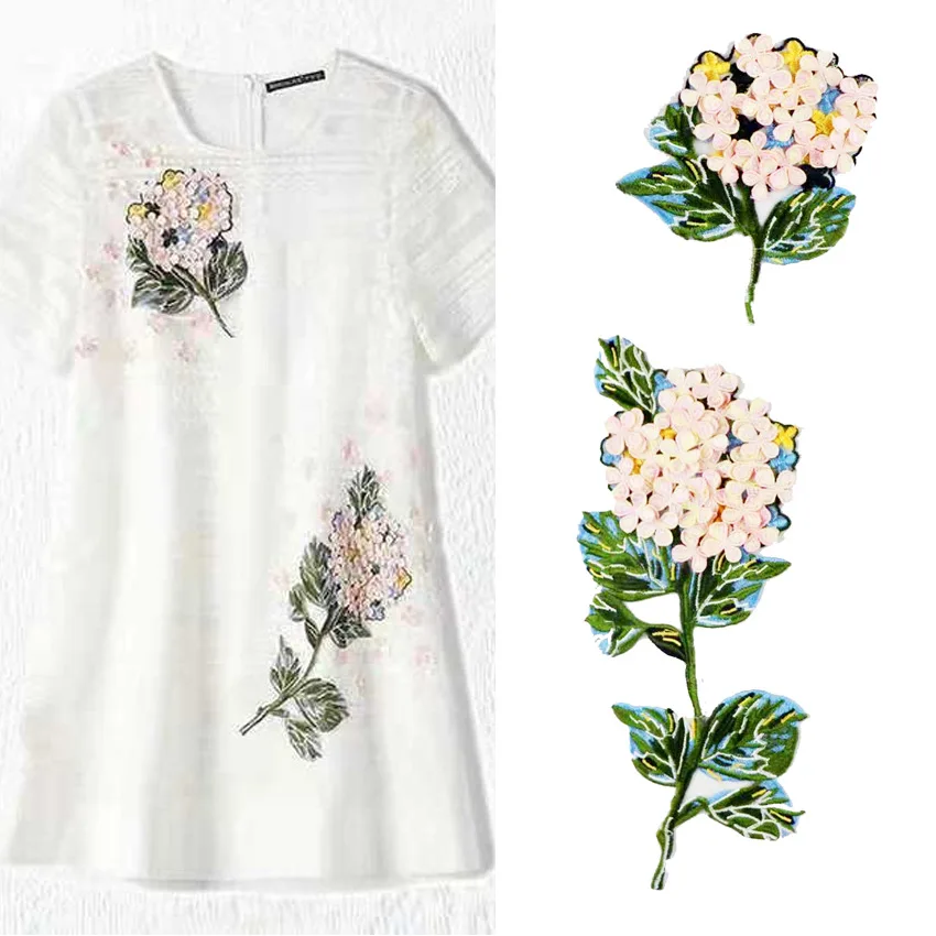 2 шт./компл. патчи для одежды с цветочной вышивкой вышитая нашивка на одежду