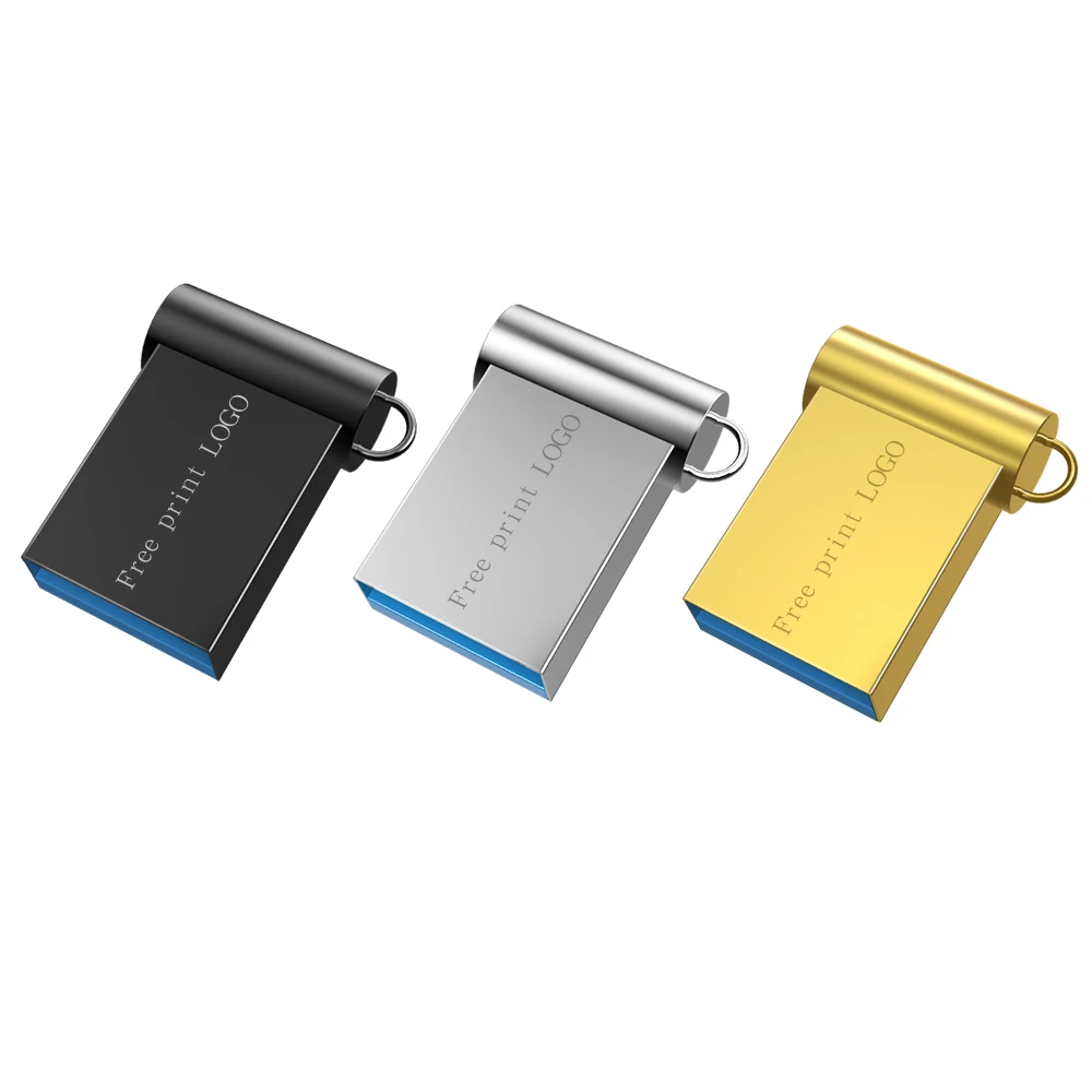 Супер мини-металлическая usb-флешка 3,0, 4 ГБ, 8 ГБ, 16 ГБ, 32 ГБ, 64 ГБ, флеш-накопитель, 128 ГБ, флешка, флешка, портативная, бесплатный логотип