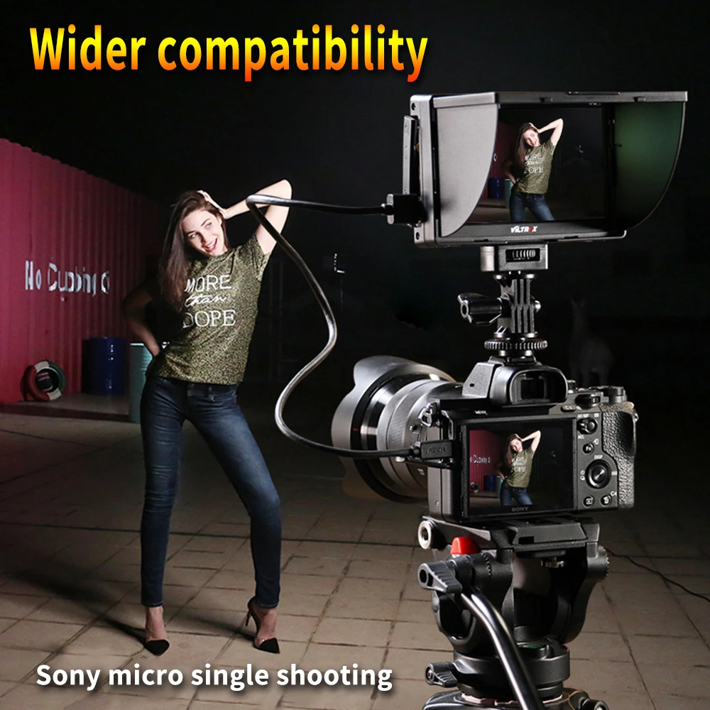 Viltrox 5 ''Φ Clip on цветной TFT ЖК монитор HDMI AV для Canon Sony со стандартным зарядным