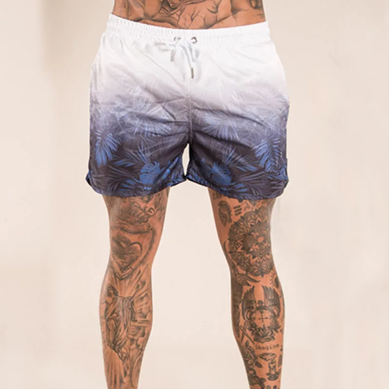 Новые градиентные сексуальные плавки для мужчин maillot de bain плавки Sunga мужские s плавки боксеры пляжные шорты купальный костюм