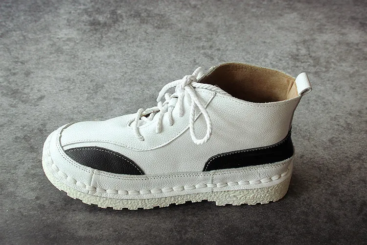 Careaymade-New and modern Genuine leather boots, Pure handmade autumn retro ankle boots, fashion women boots