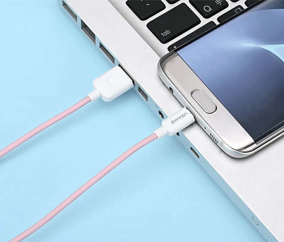 USAMS 3 шт./партия кабель Micro USB 1 м 0,25 м кабель для зарядки samsung Xiaomi кабель для передачи данных для Galaxy S5 S6 S7 шнур зарядного устройства Microusb