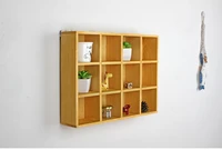 1pc hanging retro wooden craft wall storage box vintage diy home cosmetic bead rings jewelry decorative organizer ejl 0963