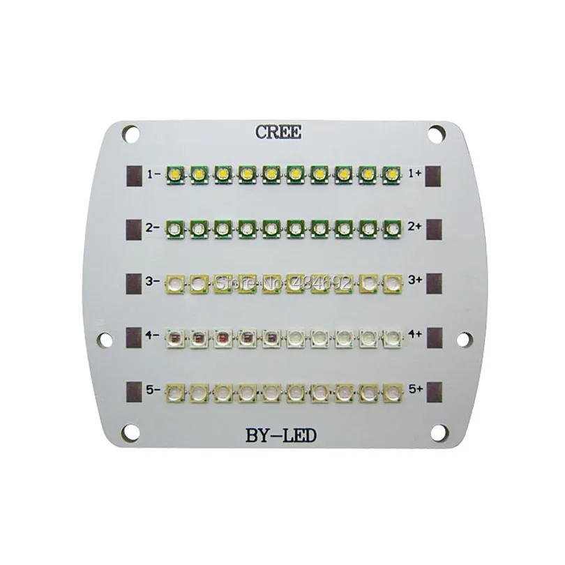 5 канальный Cree XPE XP E + Epileds 4500K 395NM 420NM 450NM 660NM Led для рифа морской аквариума