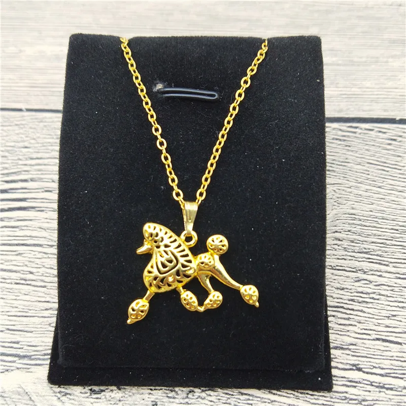 

Новое ожерелье с движением пуделя, модное Стильное ожерелье в виде пуделя, женское модное украшение для домашних животных, украшения для со...