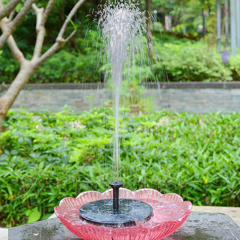 

Upgraded Solar Fountain Solar Fountain Pump With Battery Backup Solar Panel Kit Strong pressure high water flower S14 35