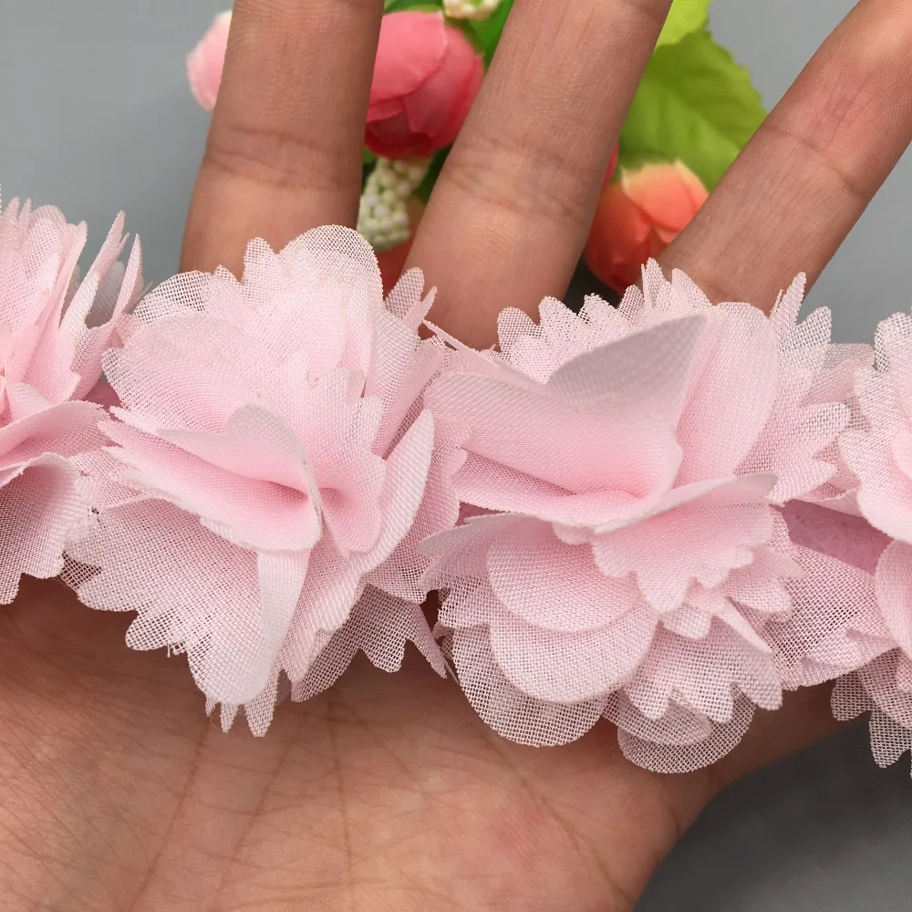 Шифоновое свадебное платье с цветочным 3D кружевом 50 цветов | Дом и сад