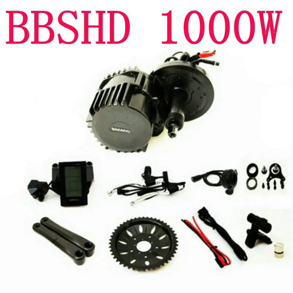 Бесплатная доставка 8Fun Bafang BBSHD BBS03 Средний приводной двигатель 48 в 1000 Вт 46 т/42 т