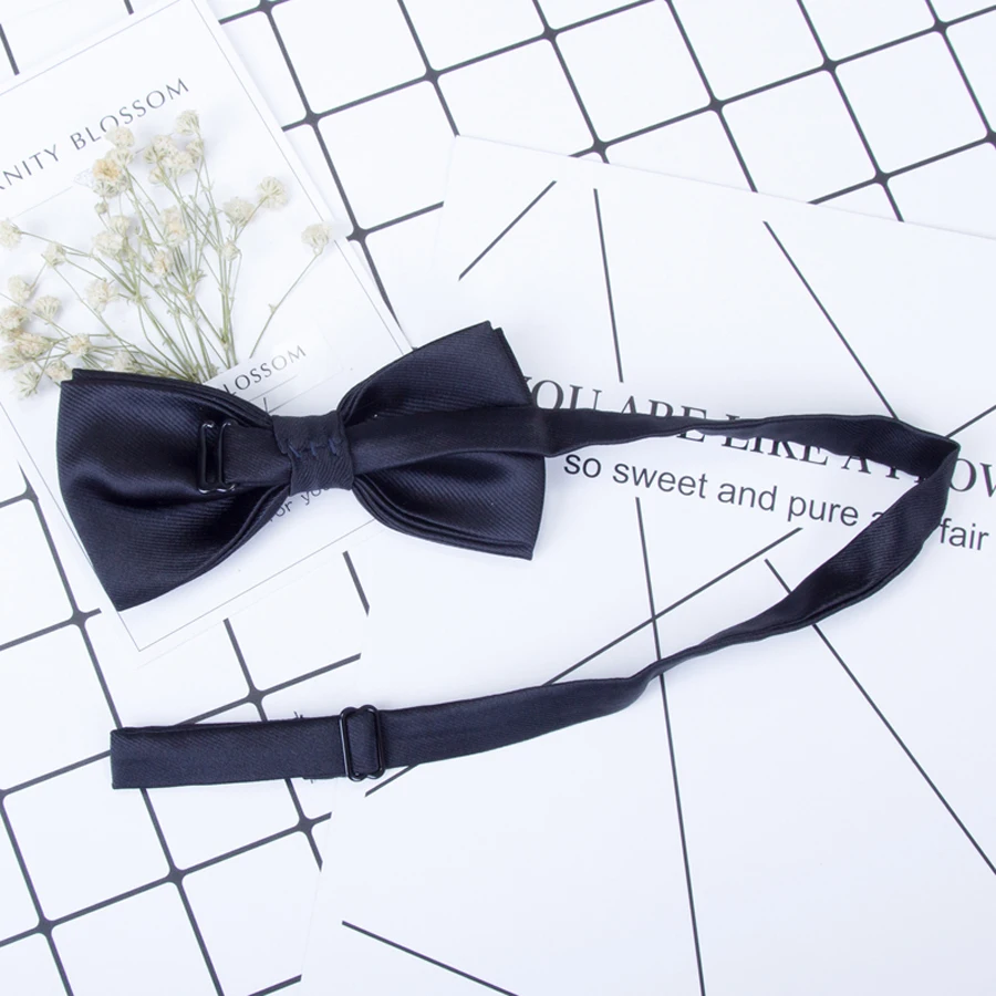 Детские регулируемые галстуки бабочки AWAYTR фиолетовые школьные для мальчиков