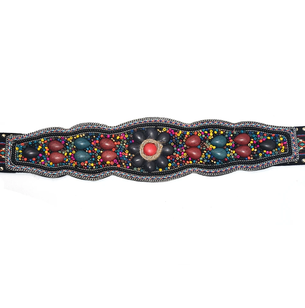 Gypsy Hippie Boho Bohemian Belly Chain Belt Dance Body Ethnic Sash Casual Waist Dresse Retro Black Leather Belts |