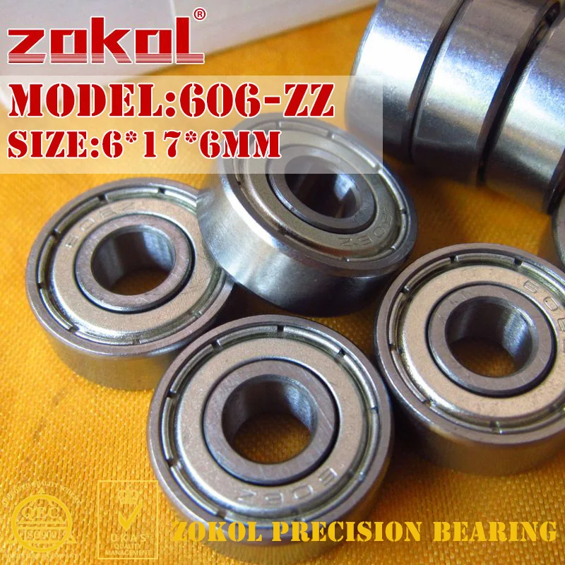 ZOKOL 606 2RS ZZ Z1 подшипник 606rs 606ZZ миниатюрный 606zz P5Z4 eep шарикоподшипник 6*17*6 мм|bearing