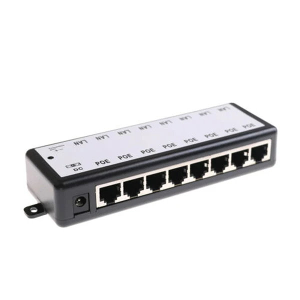 8 портов POE сплиттер инжектор для CCTV сетей камеры питания по Ethernet JR предложения |