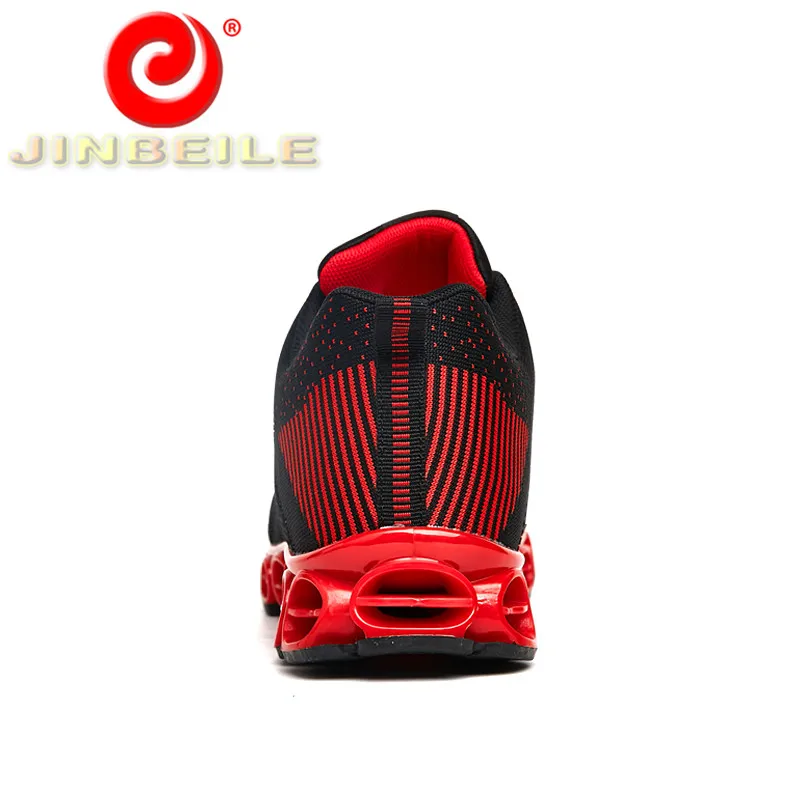 JINBEILE Unique Design Men Running Shoes Mesh Upper Breathable Sport Durable Rubber Outsole Outdoor Sneakers | Спорт и развлечения