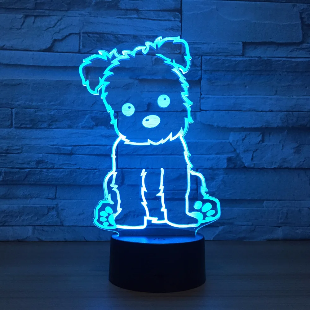 Светодиодный ночсветильник для щенков подарок детская комната светодиодные