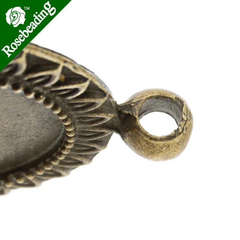 

10 PCS 25mm Round Pendant blank for Jewelry making,Antique Bronze