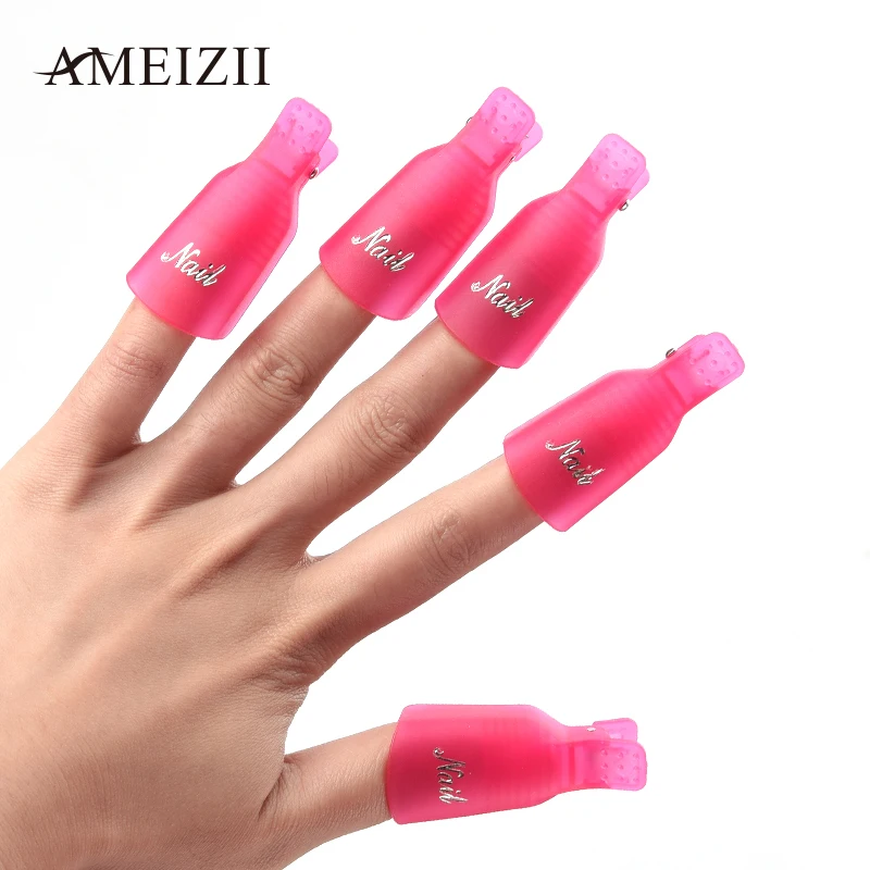Ameizii Горячая продажа 10 шт./компл. красочные пластиковые ногтей искусство личная