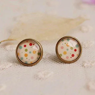 12 парт/лот Смешанные Винтажные Ювелирные Изделия Стеклянные Кабошоны