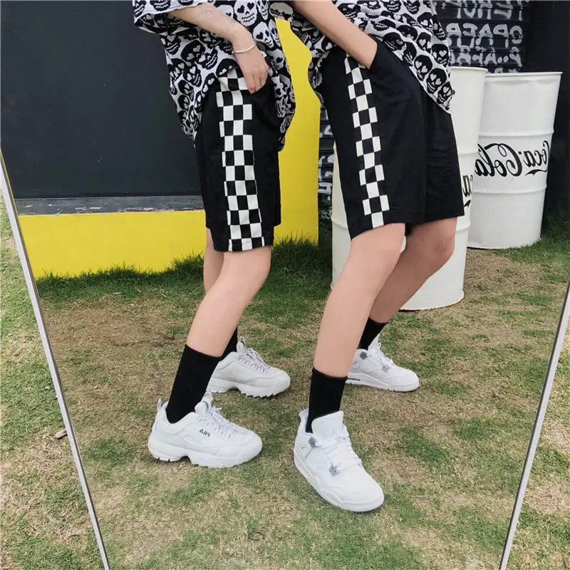 Летние корейские INS Harajuku BF классические уличные свободные мужские и женские
