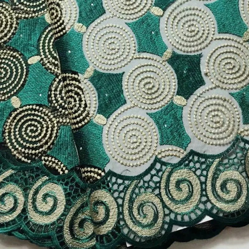 Embroider double color mesh fabric with stones for vestido JFY1 Free Shipping teal green African Tulle Lace | Дом и сад