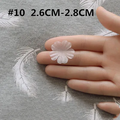 200 шт белый DIY ручной работы 3D цветок свадебное платье ингредиенты пирографический Eugen пряжа головные уборы материалы RS2365 - Цвет: 10 Organza 2.6cm