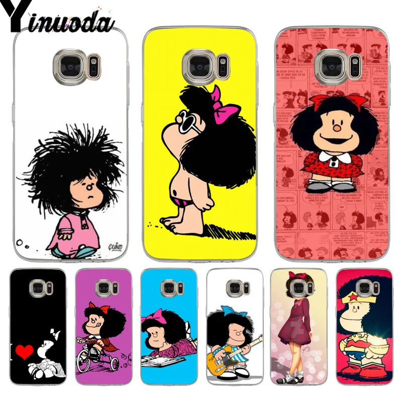 Чехол Yinuoda Mafalda для samsung galaxy s9 plus s7 edge s6 s5 s8 | Мобильные телефоны и аксессуары