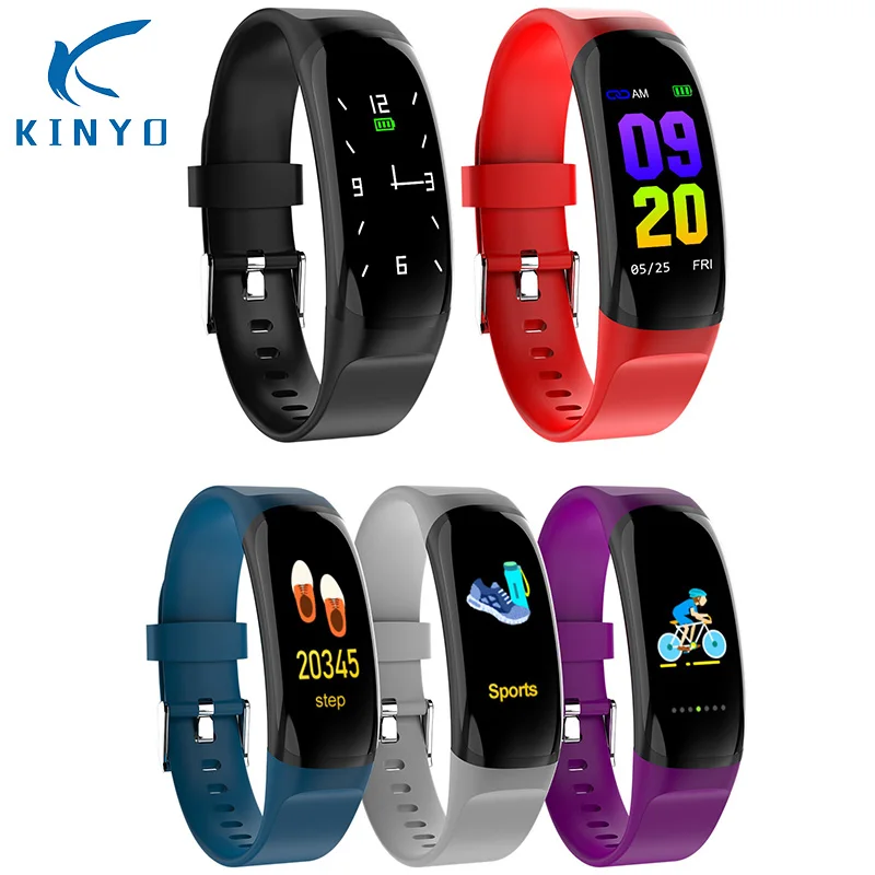 2018 0.96 inch Color Screen Heart Rate Monitoring Without Frame Smart Bracelet Sleep (Built-In Battery) pk miband | Электроника