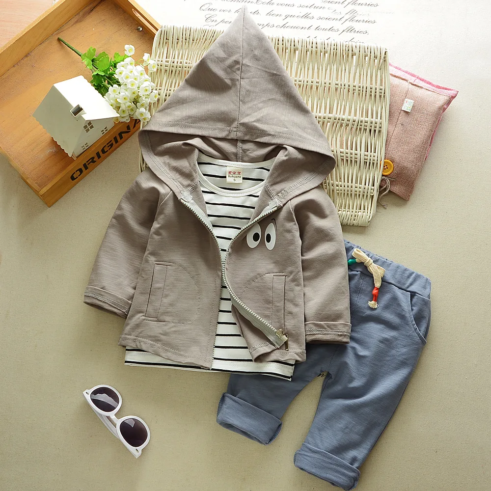 Комплекты одежды для мальчиков весенне-осенняя хлопковая одежда малышей
