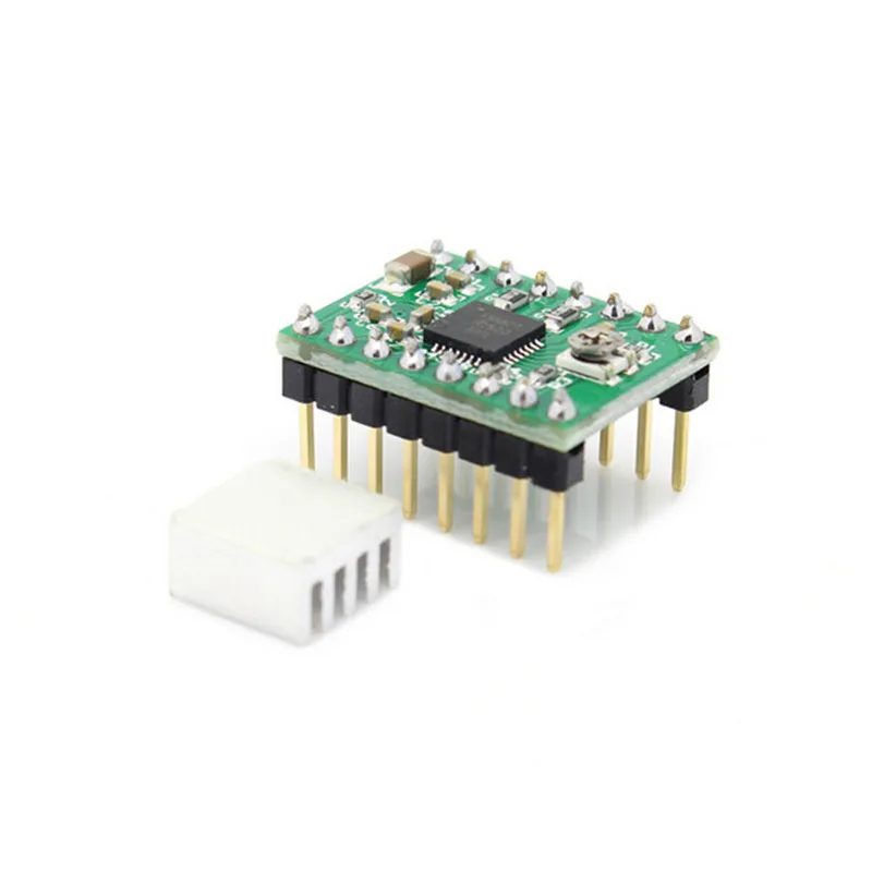 1 шт. шаговый модуль привода двигателя и радиатор для шагового a4988 arduino|Драйвер