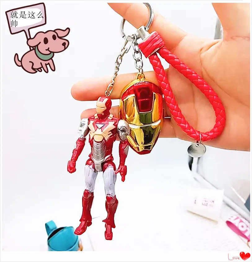 2019 супергероев Marvel Мстители кольцо для ключей Капитан Америка Железный человек