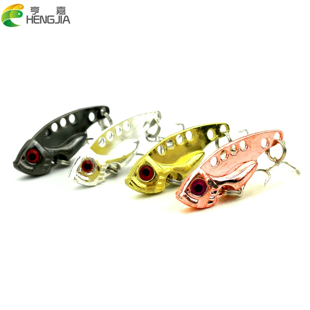 HENGJIA 100pcs 4cm/7g VIB hard metal fishing lures fishing baits isca artificial pesca fishing tackle