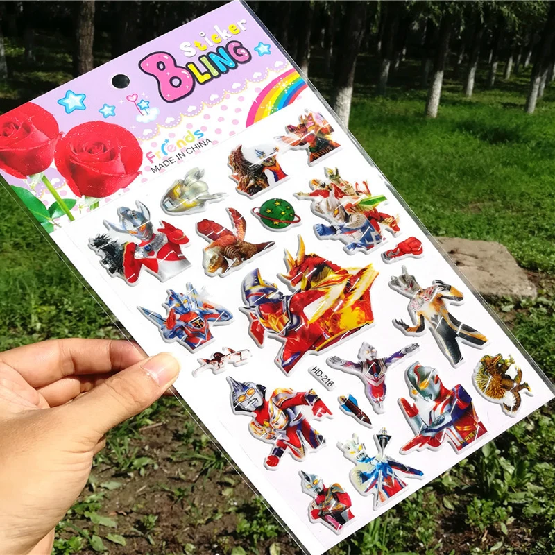 Ultraman ultman outman наклейка с украшениями 3D пузырьковые наклейки скрапбукинга для
