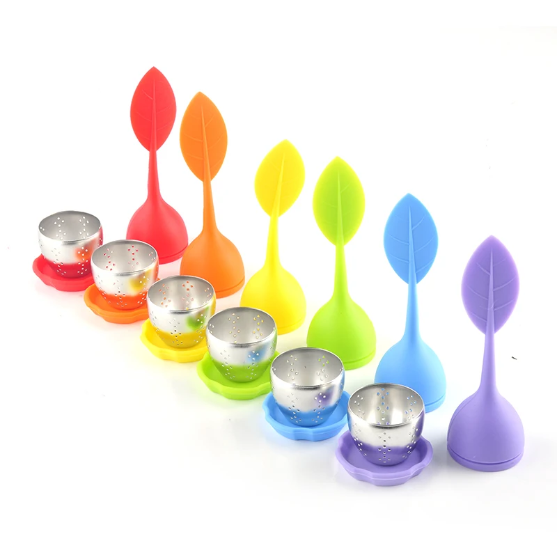 Ситечко для чая лучший ситечко из силикона и нержавеющей стали|silicone infuser|silicone tea