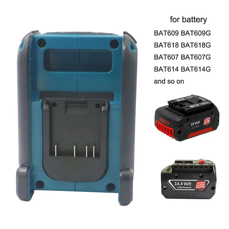 blue Bosch speaker 18В 5.0ач литий-ионная батарея CordlessBluetooth место работы динамик для Makita dewalt Milwaukee Bosch 14,4 в 18 в 20 В батарея bat609 - Цвет: blue Bosch speaker