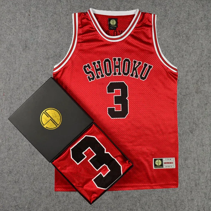 Баскетбольная Футболка SD 3haruko Акаги Slamdunk Джерси бренда Shohoku мужские