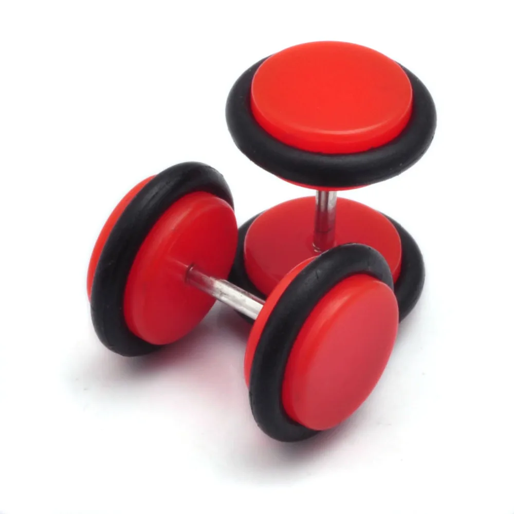 PINKSEE 2 шт. поддельные обманки из нержавеющей стали ушные пробки датчик иллюзии для