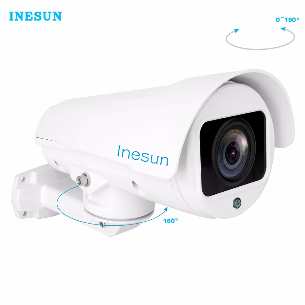 Inesun IP камера безопасности 2MP/5MP HD 2592x1944 10x оптический зум Автофокус наружная