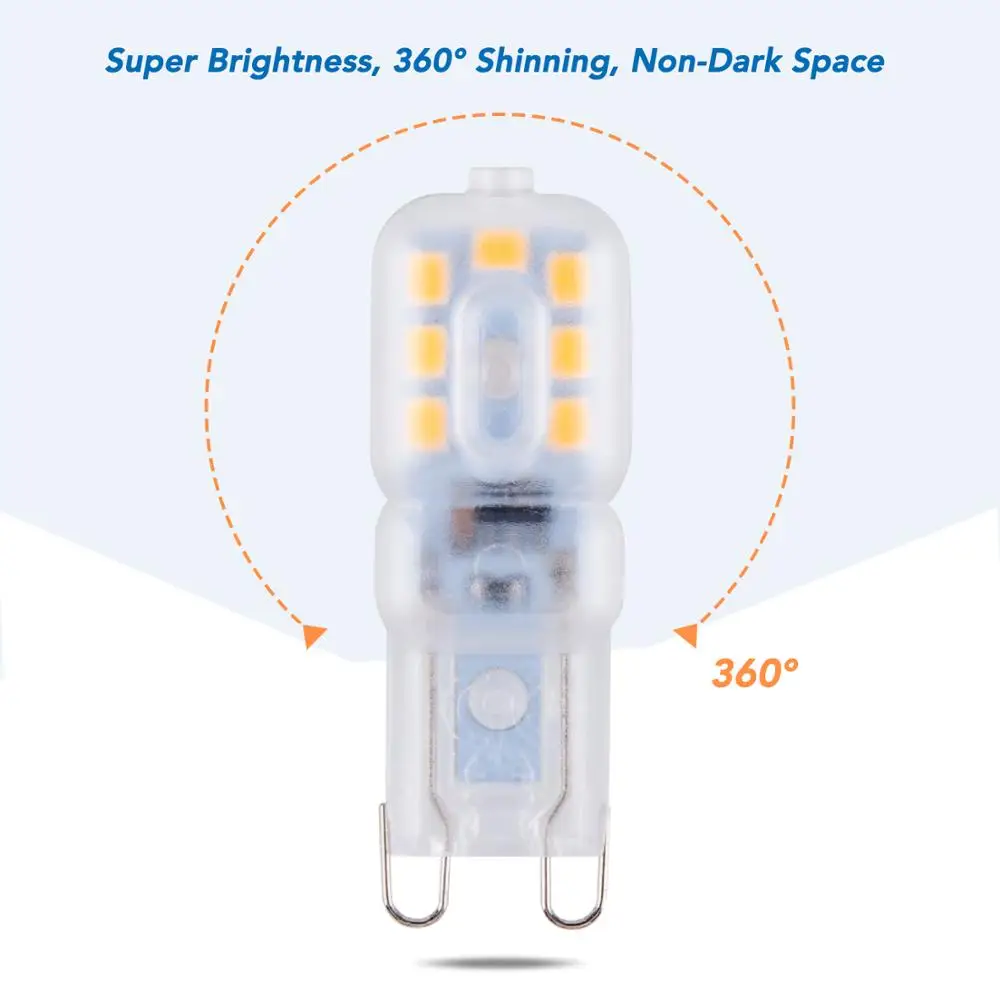 G9 Led 220 В светильник кукурузная лампа 3 Вт 5 Bombillas g9 Spot Ampul светодиодная люстра ing SMD