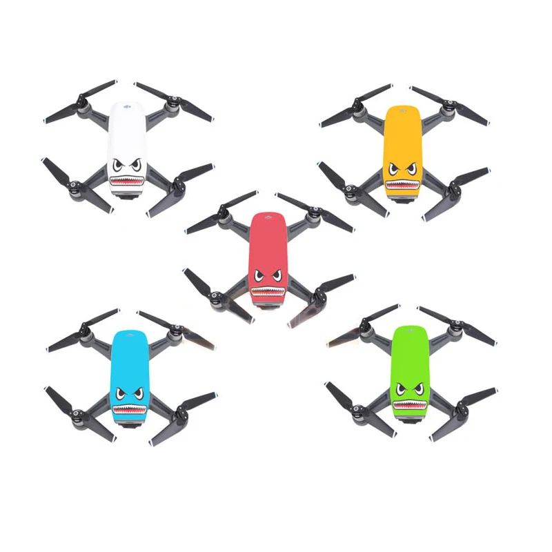 Наклейка для фотоаппарата Shark из ПВХ DJI Mavic 2 Mini /Mavic Air /SPARK (2 комплекта. Набор