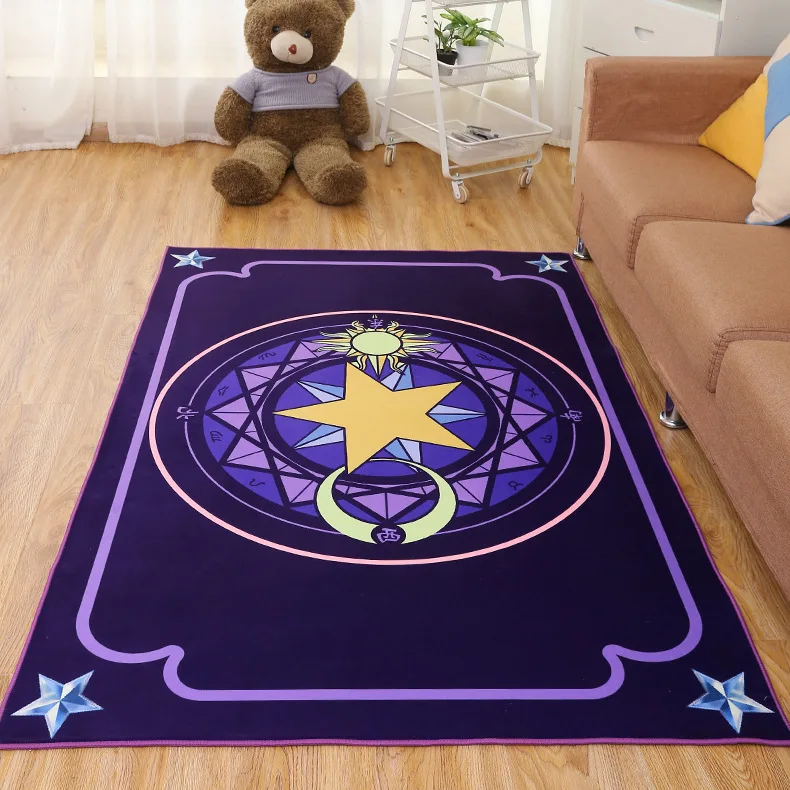 Dark purple stars Zeegle Moon ковер со звездами коврик для гостиной для чистки ковров, для дома коврик противоскользящие ковры для детской спальни ковер прикроватный коврик коврики - Color: Dark purple stars