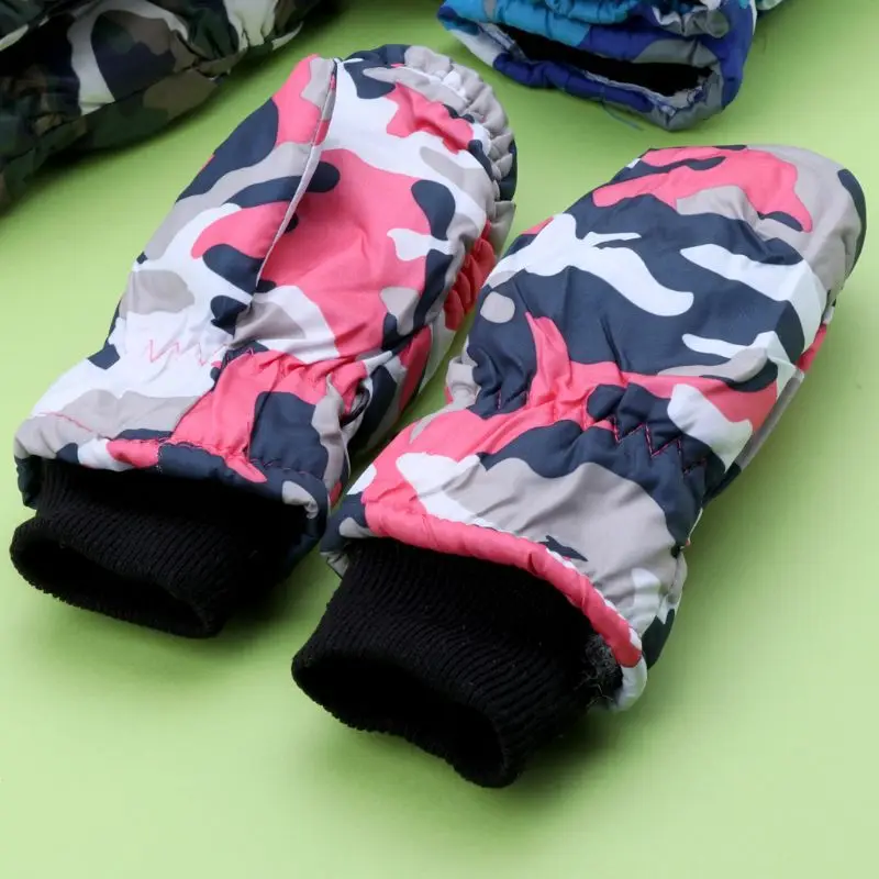 1 пара От 2 до 5 лет Детские Зимние теплые перчатки для мальчиков и девочек зимние