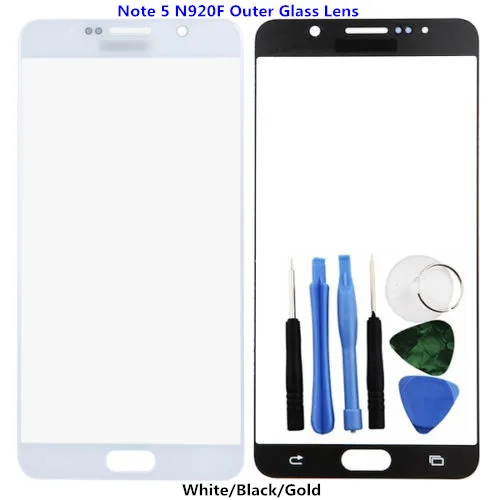 1 шт. Новинка для Samsung Galaxy Note 5 N920 передняя внешняя стеклянная линза сенсорный