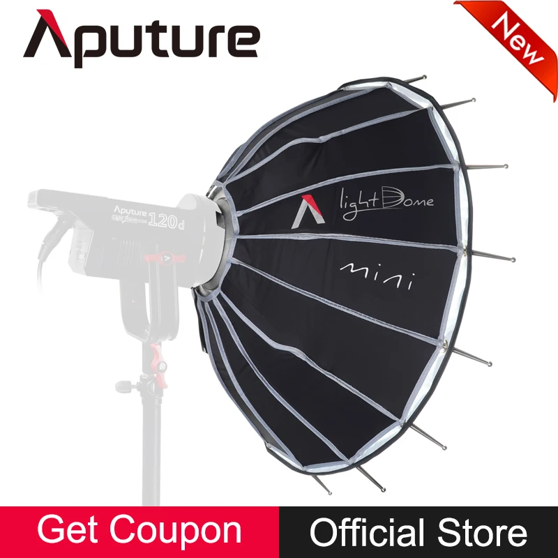 Aputure свет купол мини COB Свет Диффузор софтбокс для Light Storm LS C120d C120t C300d Bowens Bowen s