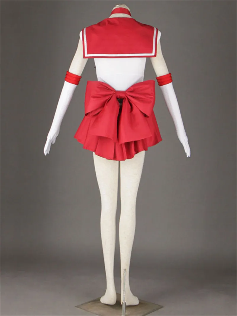 

Anime Sailor Moon Hino Rei Costume Cosplay Halloween Party Full Set