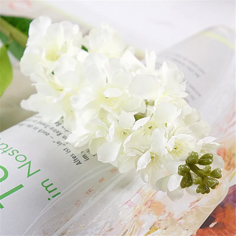 white B Искусственные фиолетовые цветы, искусственные цветы для дома, свадьбы, фотографии, украшения сада, сделай сам, искусственные цветы, гиацинт - Цвет: white B
