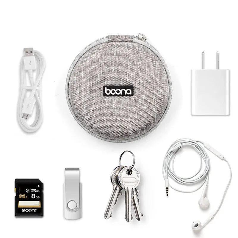 Многоразовая мини цифровая сумка для хранения USB держатель кабеля передачи