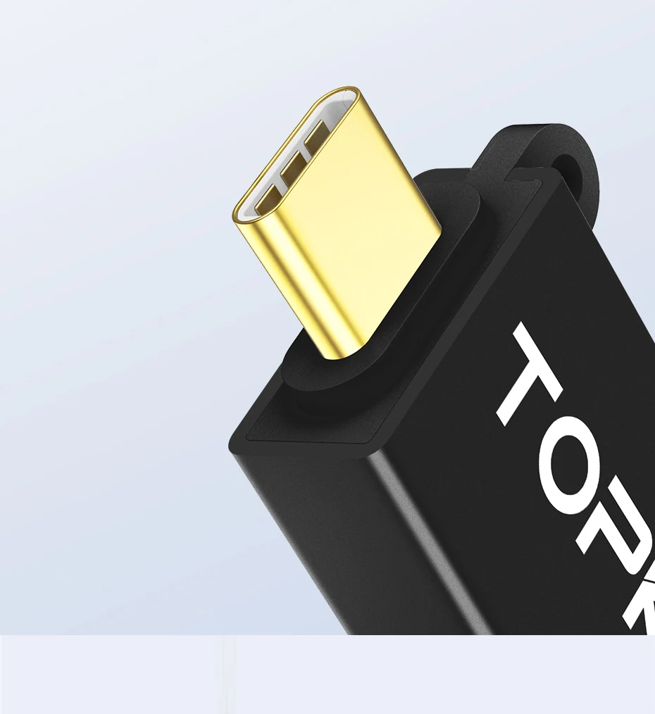 TOPK AN71 usb type C OTG штекер USB 3,0 адаптер Женский OTG кабель мини конвертер для samsung Xiaomi huawei планшет и Android и ПК
