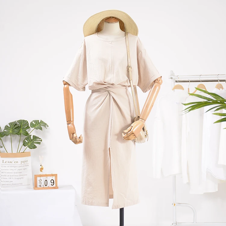 Женское Новое 2019 весеннее мягкое льняное платье Летнее тонкое пляжное с высокой